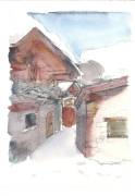 chalet typique en hiver de regis 